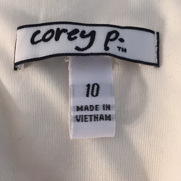 {Corey P.}Size 10 Cream Jacquard Dress - Picture 4 of 6